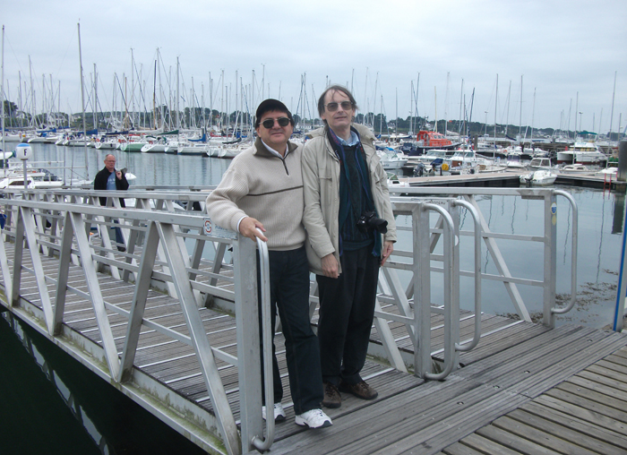 With Dr. Michel Legris from ENSIETA, France, 2010.jpg